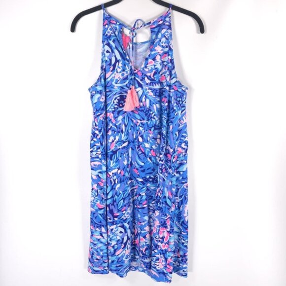 Lilly Pulitzer Women’s Party Wave Margot Swing Mini Dress Pima Cotton Tassels XS - Picture 4 of 12